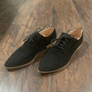 Black Faux Suede Loafer